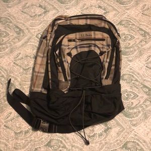 L.L. Bean Plaid Backpack